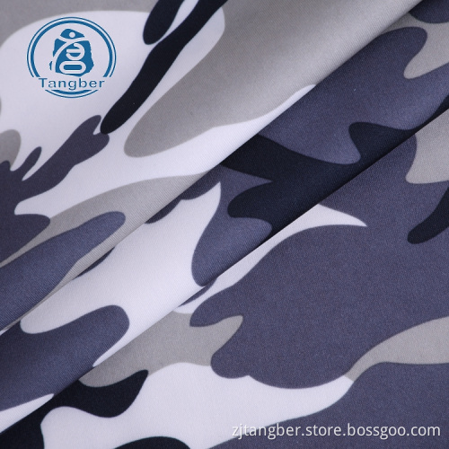Tissu tricoté en jersey imprimé personnalisé en polyester imperméable